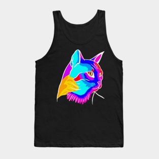 Colorful Cat Tank Top